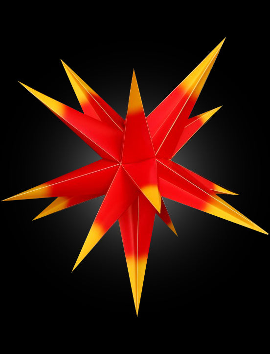 3D Christmas Star do powieszenia na drzewach - 55 cm Multi kolor