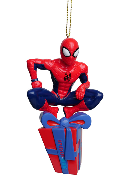 Spiderman na prezent świąteczny - ozdoba świąteczna