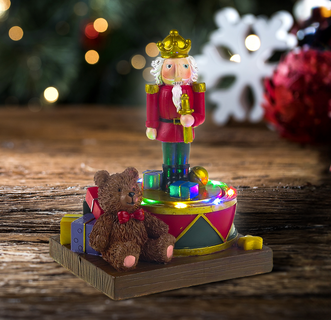 Rotating Nutcracker Soldier - Santa's Light Shop