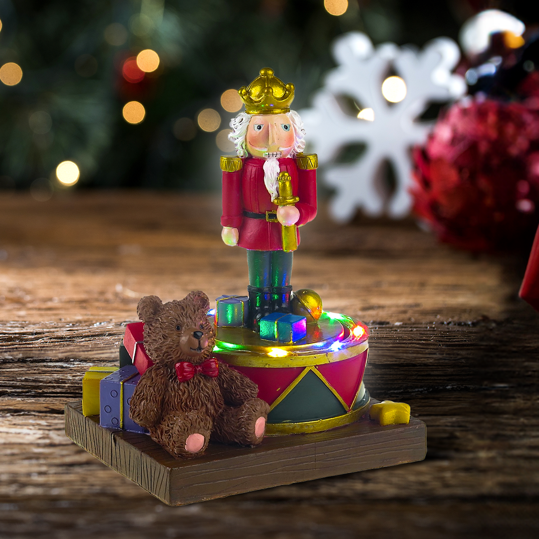 Rotating Nutcracker Soldier - Santa's Light Shop
