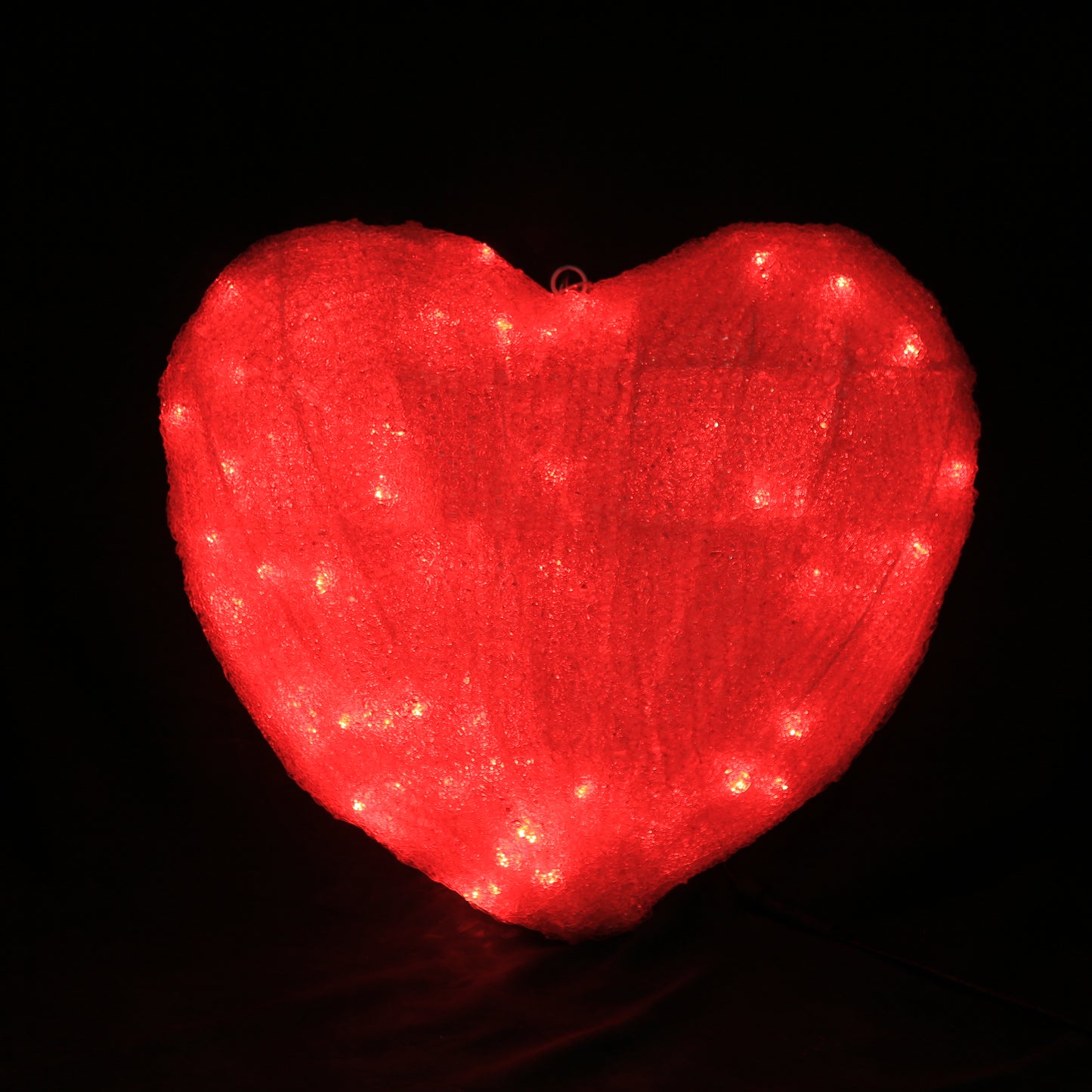 Serce 3D LED - motyw bożonarodzeniowej lampki