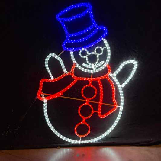 LED Snowman 120x80cm - Zewnętrzna lampka bożonarodzeniowa