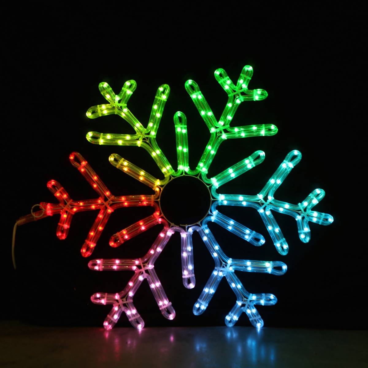 Christmas Snowflake 55x55cm With Remote Control And Smart LED - Santa's Light Shop