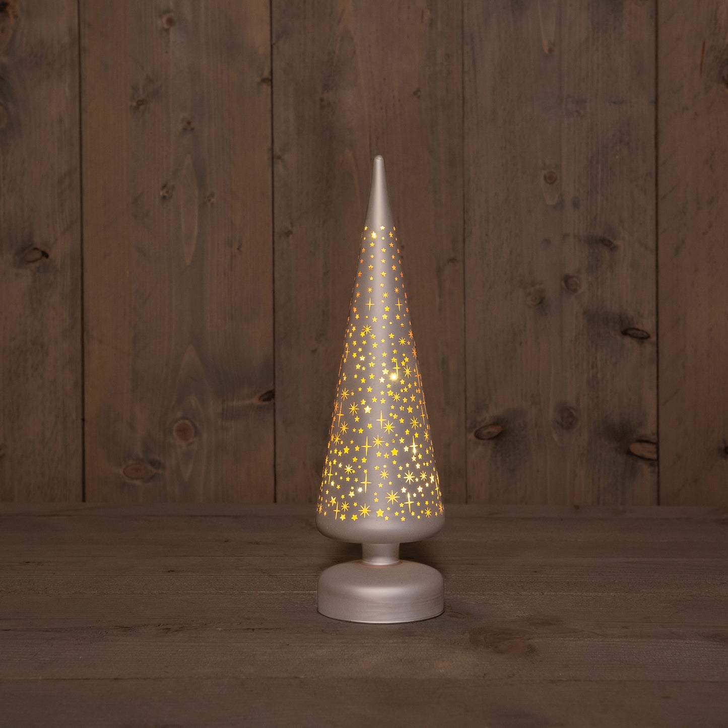 Christmas table lamp - battery operated Christmas tree design