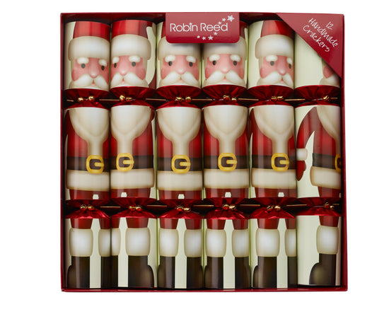 Ojciec Boże Narodzenie - Crackers z zabawnym prezentem - 12 szt.