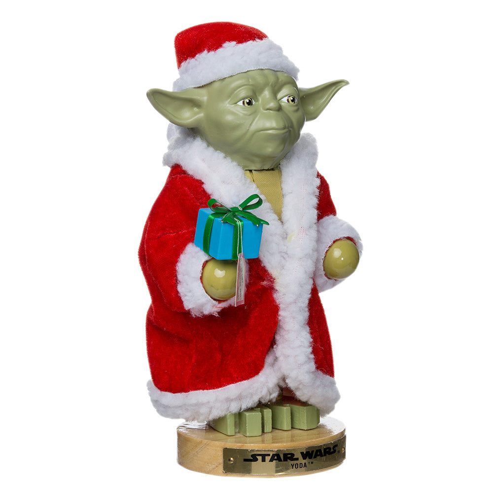 Dziadek do orzechów 23 cm - YODA W SZACIE MIKOŁAJA